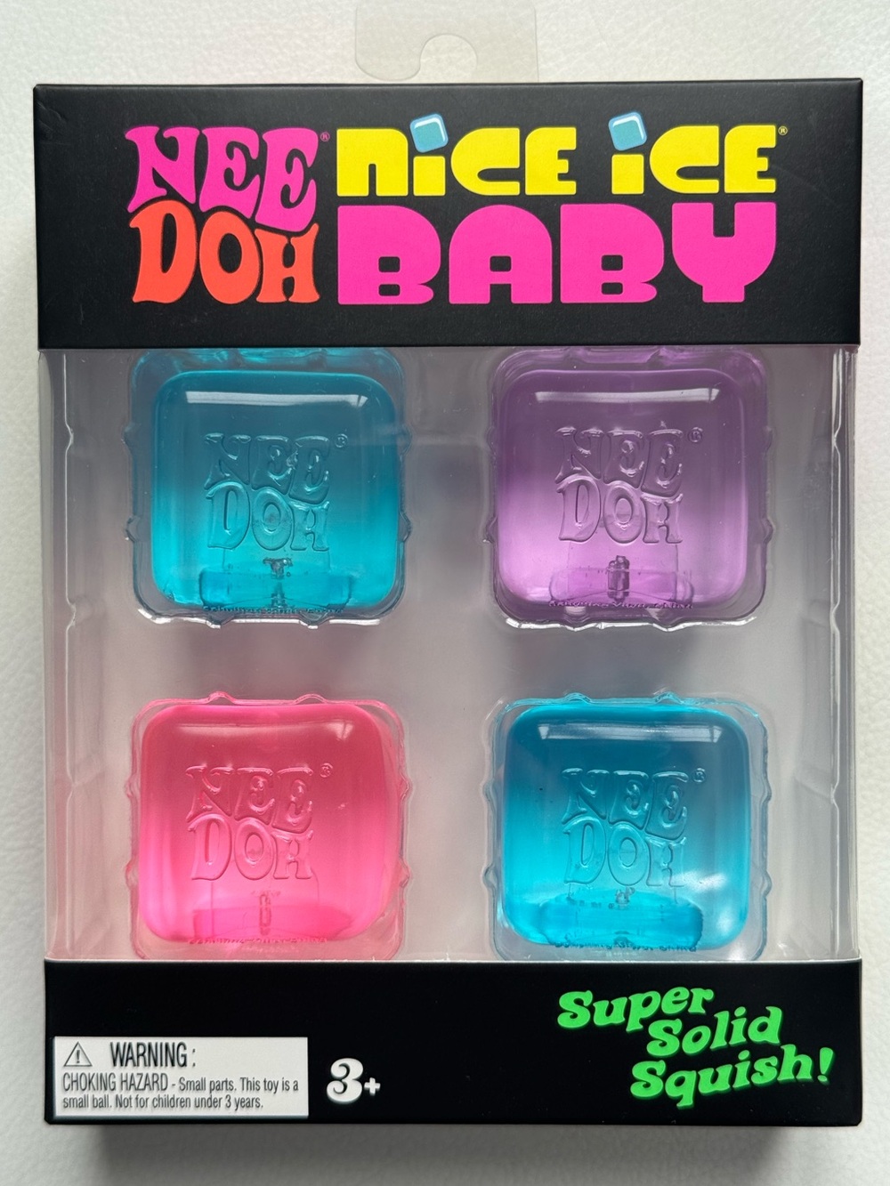 NeeDoh Nice Ice Baby Cubes Squishy TikTok Viral blue pink purple SHIPS TODAY!